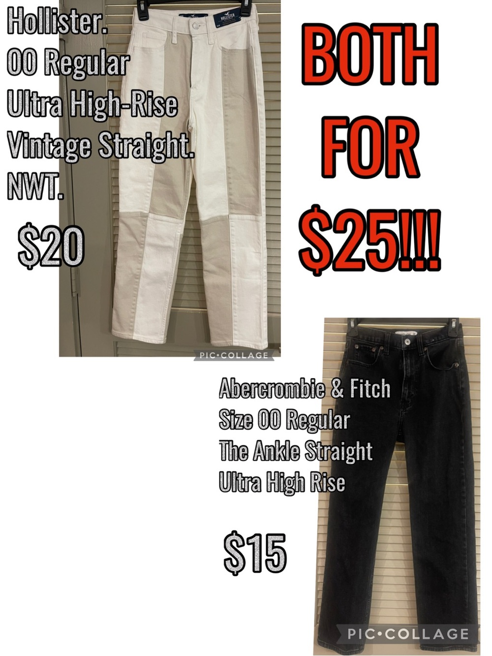 Hollister & Abercrombie & Fitch Jeans Bundle